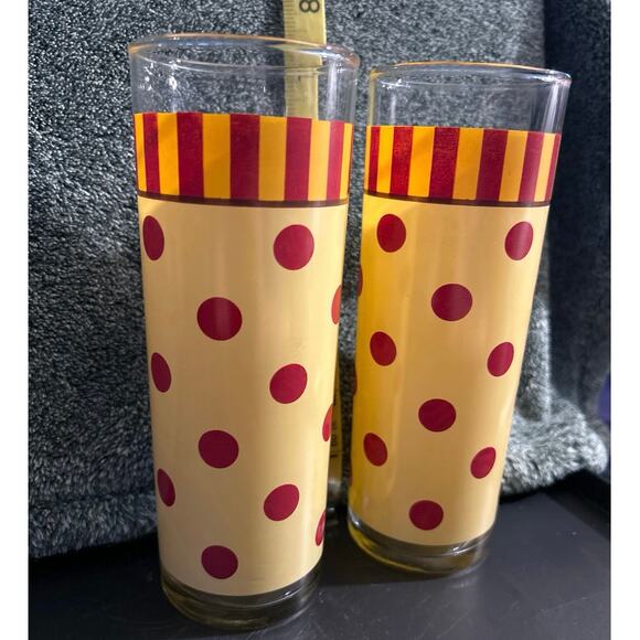 Pair of Gail Pittman Tom Collins Glasses Vintage Barware - Picture 3 of 7